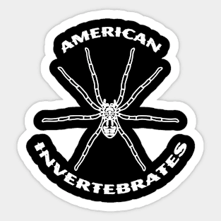 American Invertebrates Okefenokee Fishing Spider logo Sticker